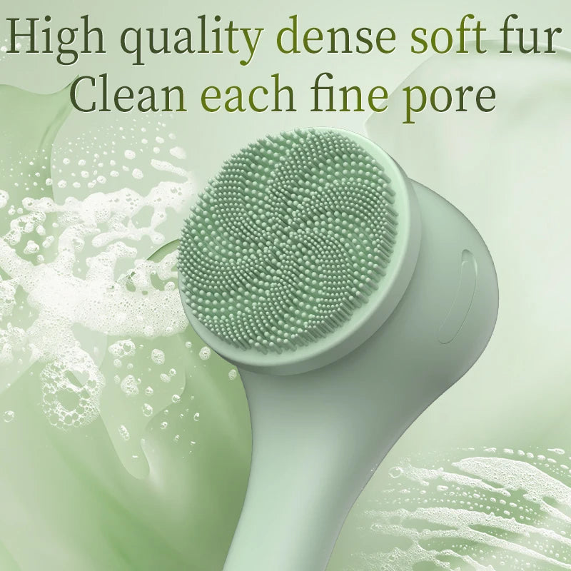 6 in 1 Electric Silicone Bath Brush Electric Back Scrubber 6 Brush Heads