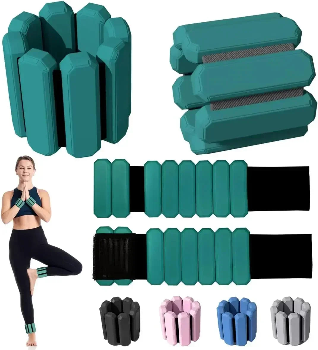 Adjustable Wrist & Ankle Weights for Fitness Training