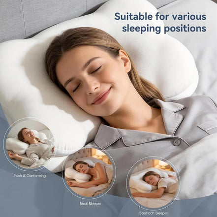 Ergonomic Memory Foam Cervical Support Pillow
