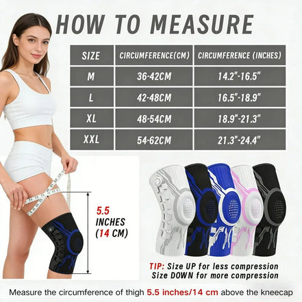 Sports Knee Brace with Stability System – Non-Slip Knee Support for Fitness, Running & Daily Use