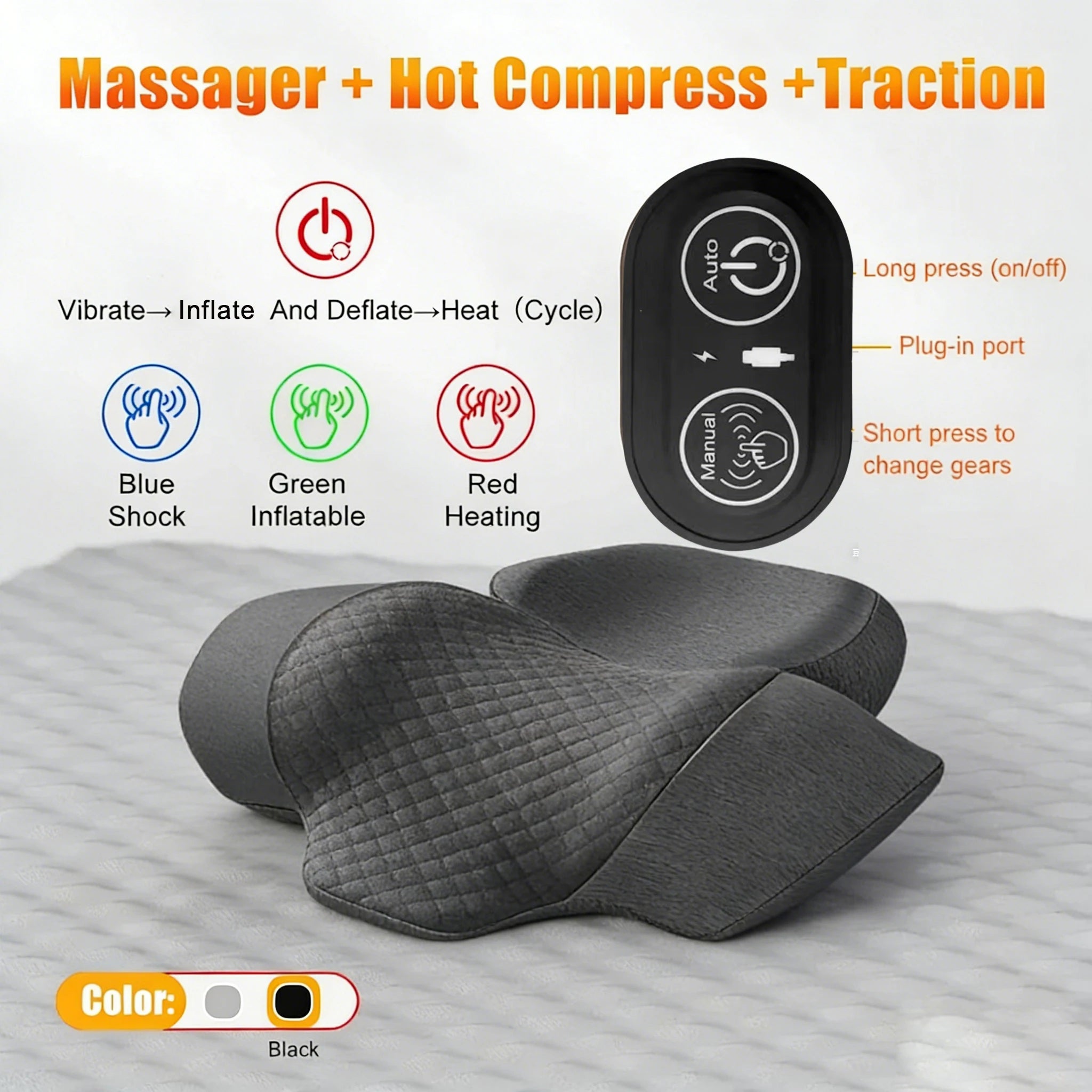 Electric Neck Massager Cervical Pillow