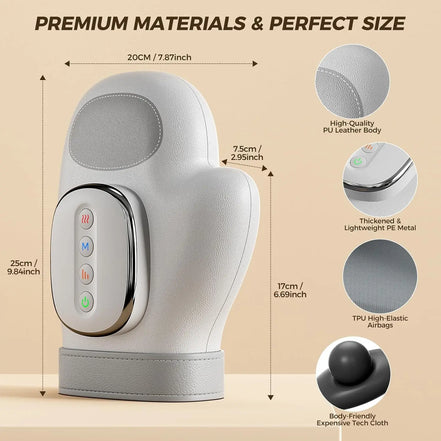 Electric Hand Massager With Airbag Compression And Warm Heating