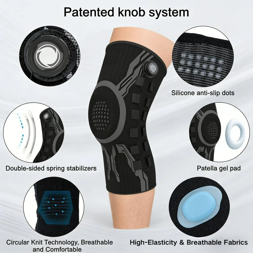 Sports Knee Brace with Stability System – Non-Slip Knee Support for Fitness, Running & Daily Use