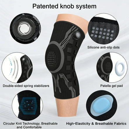 Sports Knee Brace with Stability System – Non-Slip Knee Support for Fitness, Running & Daily Use