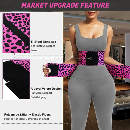 Belt Waist Cincher Ab Belt Tummy Control Body Shaper with Triple Wrap Women