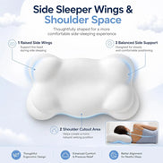 Ergonomic Memory Foam Cervical Support Pillow