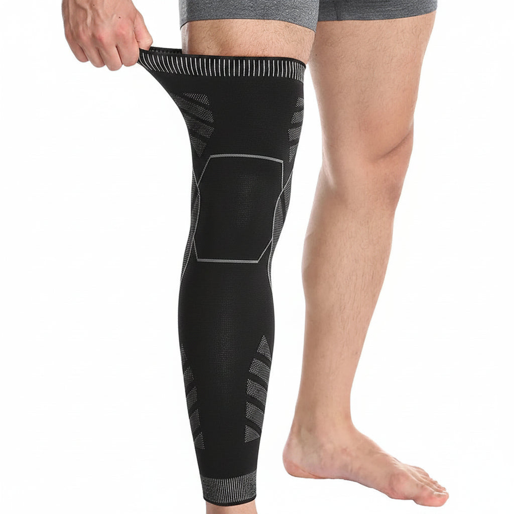 Sports Full Leg Compression Sleeves Knee Braces Support Protector