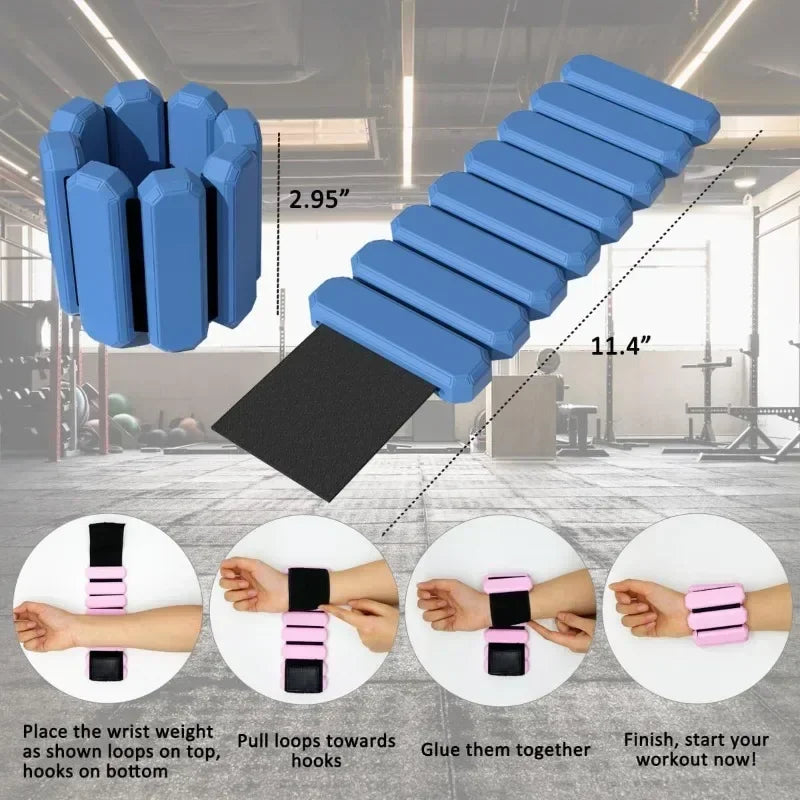 Adjustable Wrist & Ankle Weights for Fitness Training