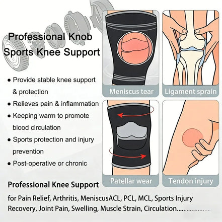 Sports Knee Brace with Stability System – Non-Slip Knee Support for Fitness, Running & Daily Use